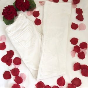 American Eagle - white boot cut jeans